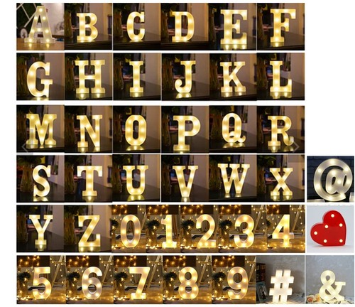 Light led 21cm letters - light,