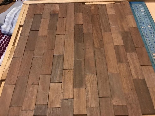 Teak parquet flooring - parquet,