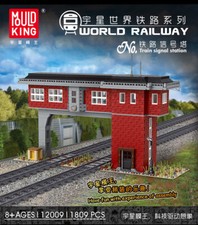 MOULD KING 12009 Train Signal Station For Train Sets 1809pcs
