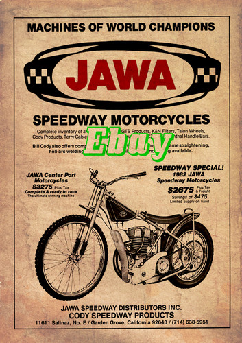 Speedway jawa retro aged - speedway,
