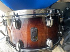 Mapex The Blaster Black Panther 13 X7 Maple Snare Drum Walnut Burst. Free bag. 