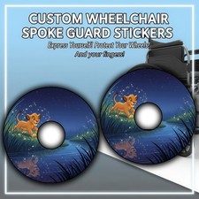 Wheelchair Spoke Guard Sticker