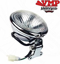 Jinlun 125cc Tommy Scooter Front Headlight Light Lens Assembly Chrome
