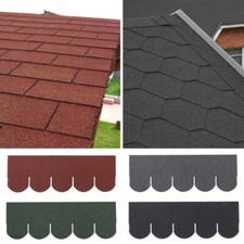 ROOFING FELT SHINGLES TILES ROOF ASPHALT SHED HOUSES SQUARE FISHSCALE HEXAGONAL