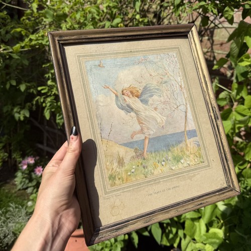 Antique framed artist signed - antique,