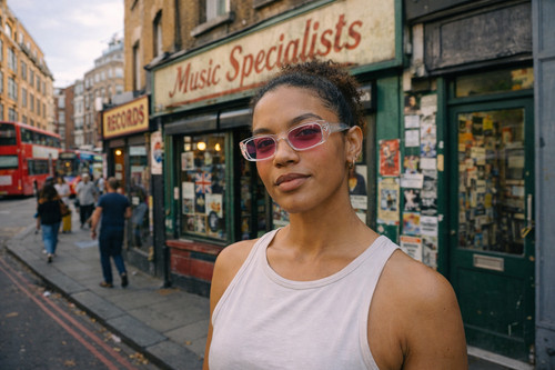 Grey translucent sunglasses - translucent,
