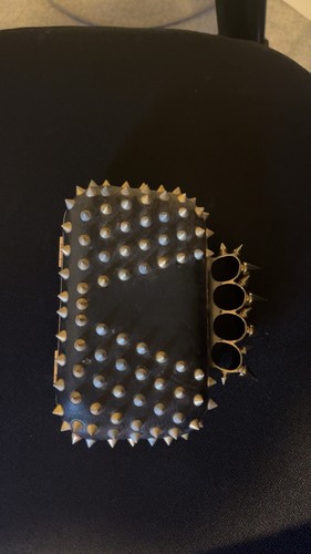 Gold studded knuckle - gold,