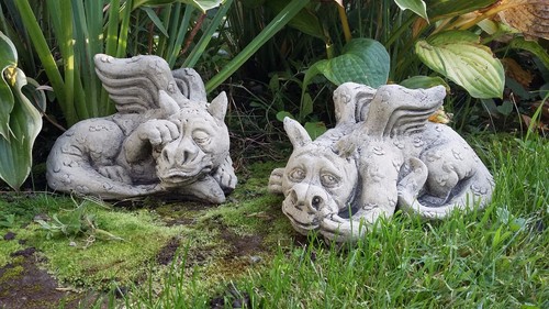 Stone garden pair of - stone,