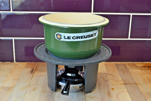 Vintage creuset fondue in - le,