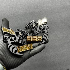 392 Hornet Badges Emblem BEE 2 GOLD Eye/wings BADGES Fender Angry  Aggressive