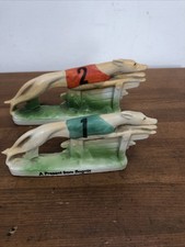 antique greyhound porcelain figurines 