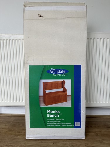 Monks bench wooden storage - wooden,