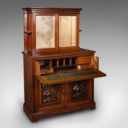 Antique secretaire sideboard - antique,