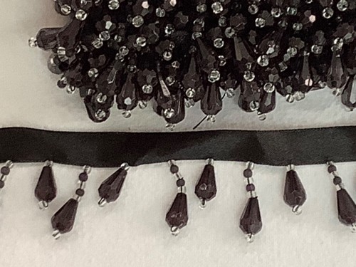 New unused black beaded - new,,