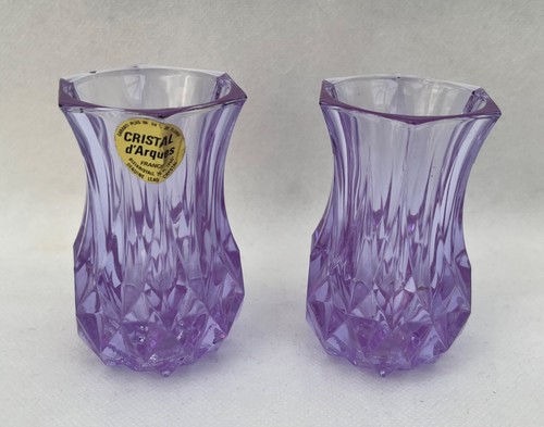 Pair purple amethyst - amethyst, cristal