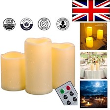 Set of 3 Waterproof LED Pillar
