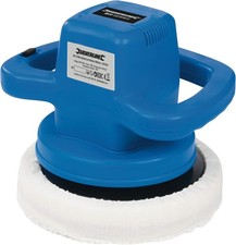 Silverline 110W Orbital Car Polisher, Includes Synthetic Textile Bonnet and Synt