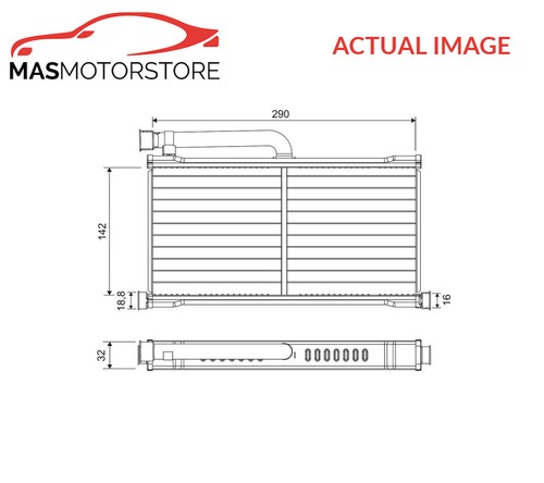 Heater radiator exchanger - exchanger, lhd