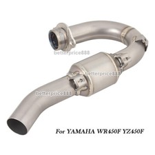 Motorcycle Headers Exhaust System Front Link Pipe For Yamaha WR450F YZ450F