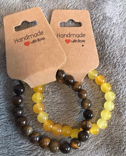 Handmade bead bracelets - bracelets, tigers