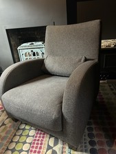 Ligne Roset Grey Wool Jonathon Club Chair