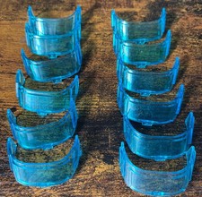 12 LEGO Trans-Light Blue Glass