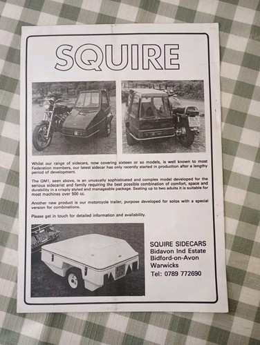 Squire sidecars sales phamplet - squire,
