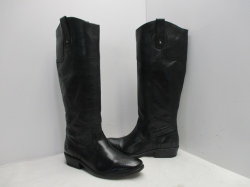 Frye black leather knee - frye,