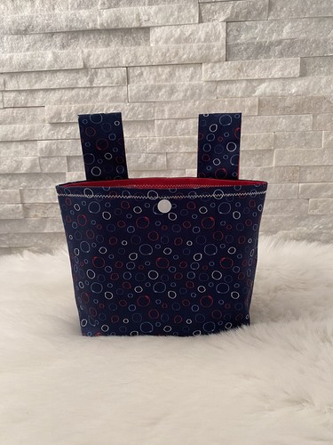 Handlebar bag circles blue red - blue,