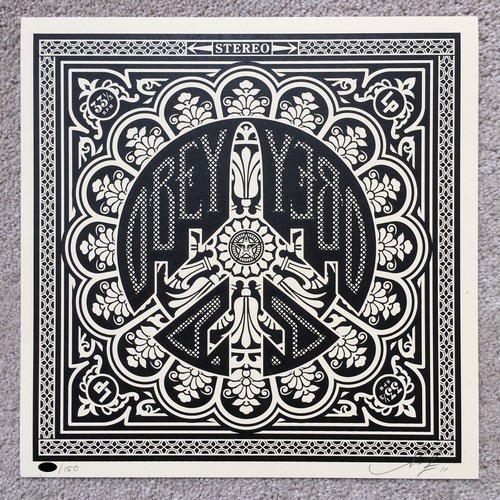 Shepard fairey peace - peace, bomber