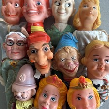 11 Rubber Headed Hand Puppets