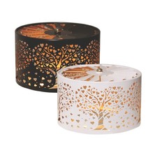 Aroma Heart Tree Metal Silhouette Jar Candle Carousel Shade - Various Colours