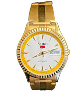 SEIKO 5 Auto Mens Watch Gold