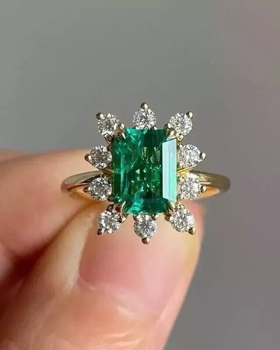 Antique art deco - art, emerald