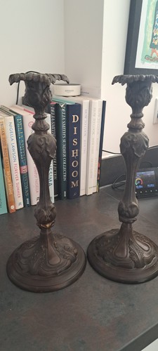 Pair heavy bronze - heavy, (?)