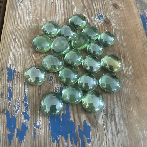 390 pieces glass pebbles - pieces, flat
