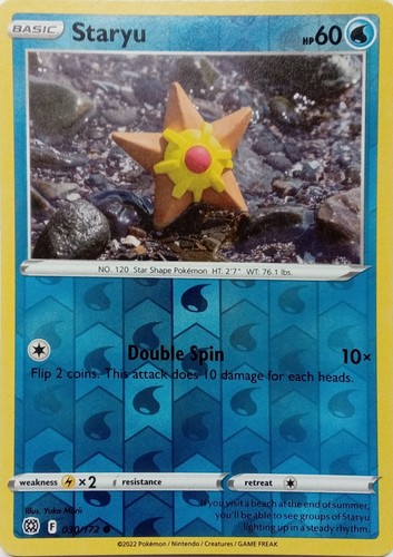 030 172 staryu reverse holo - 030/172,