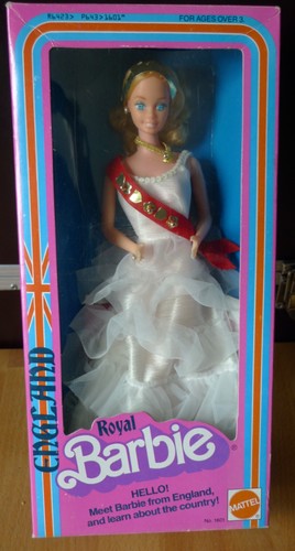 Vintage england royal barbie - england,
