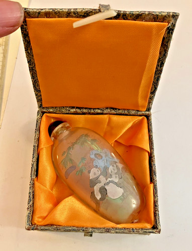Chinese vtge glass - glass, reverse