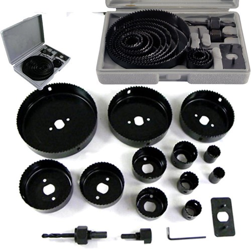 16pc hole saw set - hole,