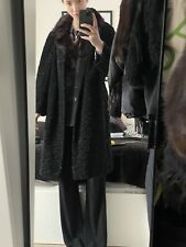 Vintage astrakhan black winter