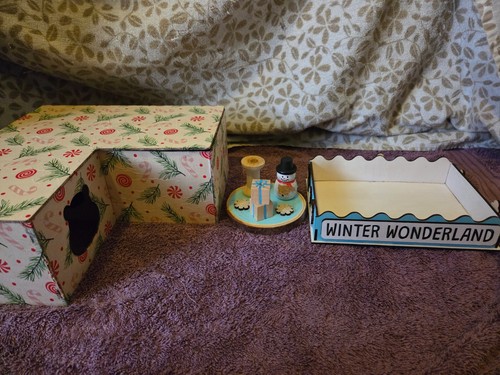 Christmas theme hamster cage - hamster,