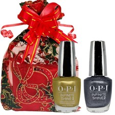OPI NAIL VARNISH/ POLISH INFINITE SHINE  GIFT SET with organza bag