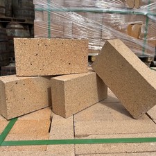 New 65mm Refractory Fire Clay Bricks - Ideal for furnaces & pizza ovens