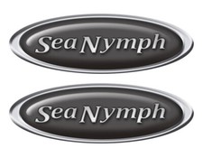 Sea Nymph Oval Sticker Set For Boat Restoration Project