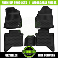 Tailored Rubber Floor Mats Mat FITS TOYOTA HILUX D-CAB 2005-2015 Set heavy duty