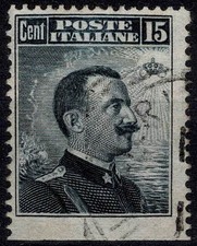 1911 Kingdom Effigy V. E.III 15 C Slate Non Serrated - Lower Used MF107863