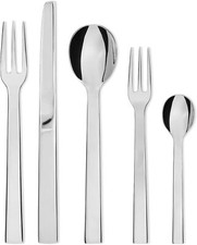 Alessi Santiago 5 Piece Cutlery Set, Silver #DC05S5