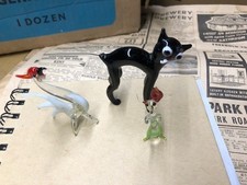 Vintage 60's Hand Blown Glass Miniature Murano Glass 60's Animals -Damaged Cheap