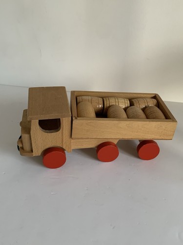 Vintage wooden truck - vintage,